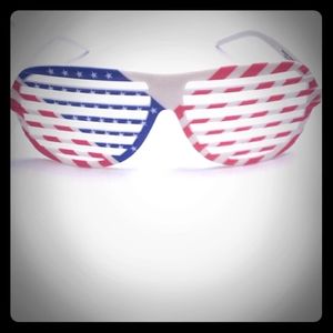 Sunglasses Red White and Blue Aviators